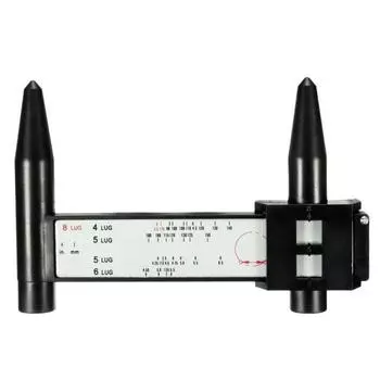 Универсальный 4, 5, 6, 8 отверстий, наконечник для автомобильного колеса, проставка для шин, измерительный прибор, инструмент