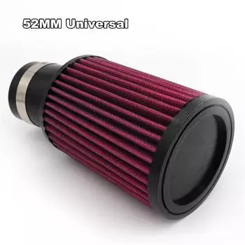 Универсальный 52 мм Мотоцикл Скутер Квадроцикл Мотокросс Воздушный фильтр Зажимной Воздушный фильтр