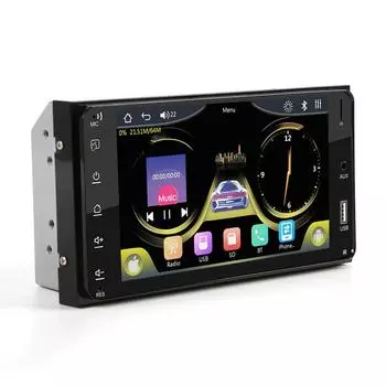 Универсальный 7-дюймовый автомобильный радиоприемник, мультимедийный MP5-плеер, Android, авто, CarPlay, зеркальная связь, сенсорный экран, эквалайзер, стерео для Toyota 7 inch