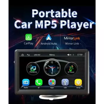 Универсальный 7-дюймовый мультимедийный плеер, беспроводной CarPlay, Android, автомобильное радио, интеллектуальные системы, GPS для автомобильного дисплея