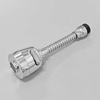 Универсальный адаптер для кухонного крана, вращение на 360°, удлинитель фильтра для крана, кухонные гаджеты, распылитель, экономия воды, насадка для крана серебряный