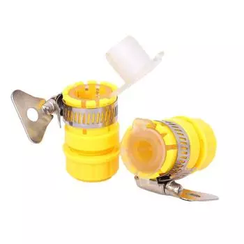 Универсальный адаптер для водопроводного крана, фитинг для шланга, быстроразъемный фитинг, кран жёлтый