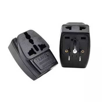 Универсальный адаптер-переходник для электрической вилки WDS-5 США с заземлением США, 3-контактный разъем переменного тока, американский разъем питания