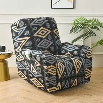 Универсальный эластичный чехол для кресла-качалки, чехол для дивана, защитный чехол из утолщенной ткани, одинарный чехол для кресла-качалки 1 Seat