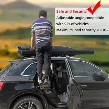 Универсальный алюминиевый багажник на крышу автомобиля, 440 фунтов, подходит для дверной защелки, крючка на крыше, подставки для педалей для большинства аксессуаров для внедорожников, пикапов оранжевый