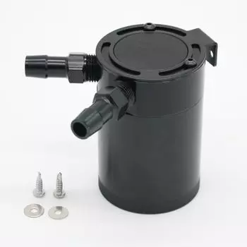 Универсальный алюминиевый маслоуловитель с перегородками, 2-портовый алюминиевый резервуар, комплект маслоуловителя, автомобильные аксессуары