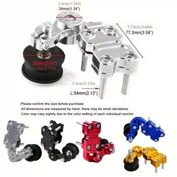 Универсальный алюминиевый натяжитель цепи мотоцикла, фирменный болт регулировки цепи, новый ролик натяжителя цепи для мотоцикла чёрный