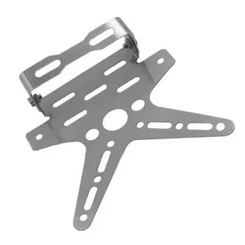 Универсальный алюминиевый регулируемый кронштейн для крепления регистрационного номерного знака, крышка для мотоцикла, держатель номерного знака мотоцикла красный