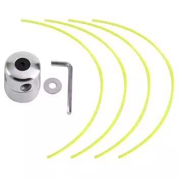 Универсальный алюминиевый сплав триммер головка набор струн для бензинового кустореза белый