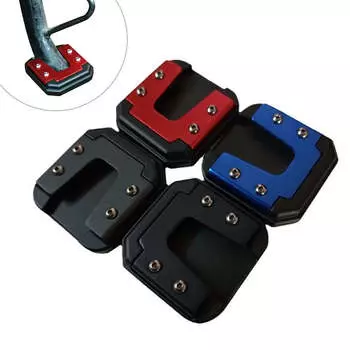 Универсальный алюминиевый сплав удлинитель для мотоцикла, подножка, скутер, велосипед, удлинитель, боковая опора для ног, противоскользящее увеличенное основание красный