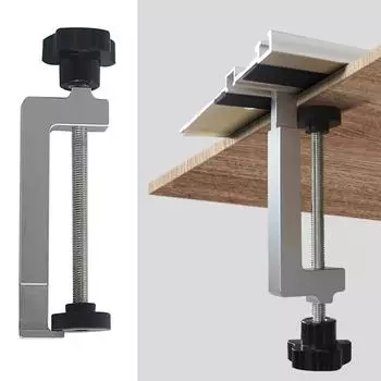 Универсальный алюминиевый зажим, инструмент для точного крепления, безопасный и точный аксессуар для деревообработки, прочный для направляющей настольной пилы