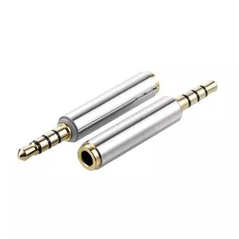 Универсальный аудиоадаптер 3,5 мм «папа-мама» CTIA — OMTP, преобразователь разъема для наушников для наушников 1