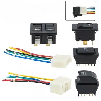 Универсальный автомобильный электрический переключатель стеклоподъемника контроллер управления 5-контактный DC 12 В 20A аксессуары для оконного регулятора