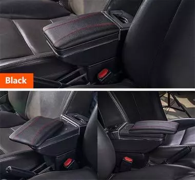 Универсальный автомобильный центральный контейнер для подлокотника + подлокотник из искусственной кожи для авто-стайлинга центральный контейнер для хранения аксессуаров