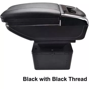 Универсальный автомобильный центральный подлокотник с центральной консолью, верхний ящик для хранения, вращающийся подлокотник красный