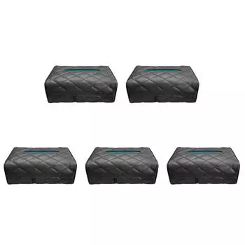 Универсальный автомобильный чехол для салфеток, кожаный автомобильный держатель для туалетной бумаги, чехол (черный)