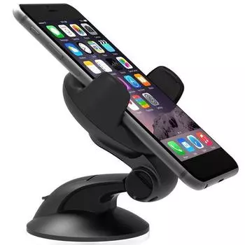 Универсальный автомобильный держатель для мобильного телефона для телефона в автомобиле, подставка для мобильного телефона на лобовом стекле, поддержка кронштейна для смартфона чёрный