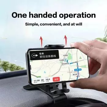 Универсальный автомобильный держатель для мобильного телефона, портативное крепление-клипса, подставка для мобильного телефона, автомобильный кронштейн для GPS-навигатора, крепление-клипса для приборной панели автомобиля