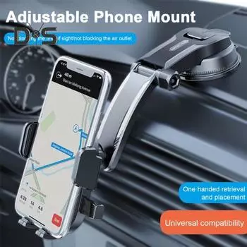 Универсальный автомобильный держатель для мобильного телефона с вращением на 360 градусов, простая установка на приборную панель с присоской B