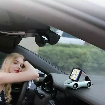 Универсальный автомобильный держатель для телефона, держатель для ювелирных изделий модели автомобиля, держатель для навигационной панели, декоративные аксессуары для приборной панели жёлтый