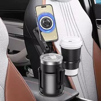 Универсальный автомобильный держатель для телефона, подставка для мобильного телефона, регулируемая на 360 градусов автомобильная подставка для телефона, аксессуары для салона автомобиля, подстаканник чёрный