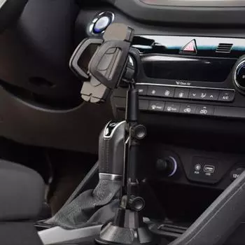 Универсальный автомобильный держатель для телефона с длинным трубчатым шарниром, регулируемый внутренний центральный пульт управления, выдвижной вращающийся держатель для телефона