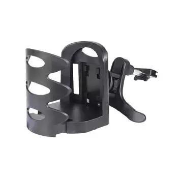 Универсальный автомобильный держатель для вентиляционного отверстия подходит для бутылок разных размеров чёрный