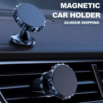 Универсальный автомобильный держатель, магнитная подставка для мобильного телефона, прочный держатель, складной круглый кронштейн, поддержка для телефонов, держатели для крепления в автомобиле