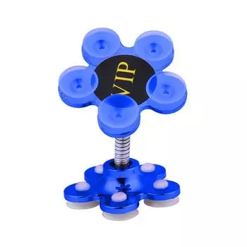 Универсальный автомобильный держатель на присоске, вращающийся на 360° многоугольный держатель для телефона синий