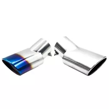 Универсальный автомобильный глушитель выхлопной трубы Модификация наконечника выхлопной трубы Аксессуар Легко серебряный