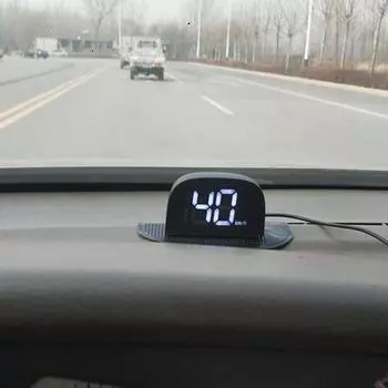 Универсальный автомобильный GPS HUD 5V USB Head Up Display Цифровой спидометр Прикуриватель Plug&Play Крупный шрифт KMH/MPH Автомобильные аксессуары белый