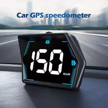 Универсальный автомобильный HUD цифровой GPS спидометр проекционный дисплей MPH сигнализация превышения скорости многофункциональный спидометр компас HD дисплей