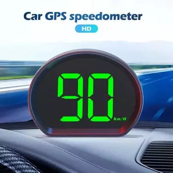 Универсальный автомобильный HUD Head Up Display спидометр GPS 3,6-дюймовый большой шрифт цифровой измеритель скорости с KMH MPH автозапчасти аксессуары белый