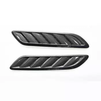 Универсальный автомобильный капот вентиляционная решетка ковш крышка воздухозаборник комплект из углеродного волокна вид