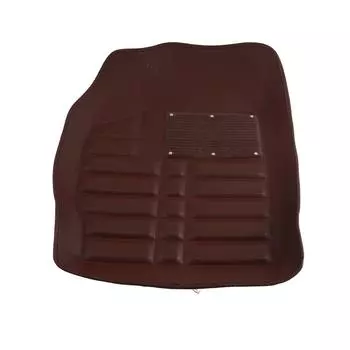 Универсальный автомобильный коврик для ног Полный обхват Износостойкий Тонкая работа Коврики для пола для автомобилей Кофе коричневый
