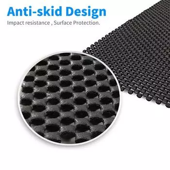 Универсальный автомобильный коврик на крышу для грузовой сумки, сетчатый резиновый коврик, противоскользящий для сумки на крышу автомобиля 47 дюймов X35 чёрный