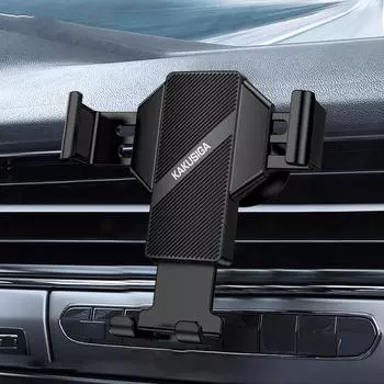 Универсальный автомобильный кронштейн для телефона, регулируемый поворотный вертикальный адаптивный зажим, телескопическая пружинная подставка для телефона на 360 °