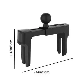 Универсальный автомобильный круглый зажим для вентиляционного отверстия, подставка для мобильного телефона, шарик 17 мм для Mercedes, розетка для головы телефона, Roun V3B7 black-One-size