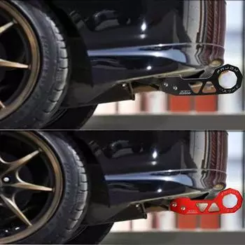 Универсальный автомобильный крюк для прицепа из алюминиевого сплава AK-8108, ромбический фаркоп, автомобильный передний задний бампер, аксессуары, буксировочные инструменты для JDM