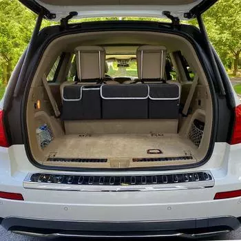 Универсальный автомобильный органайзер для хранения, сумка для багажника автомобиля, большая вместимость, сумка для хранения на заднем сиденье, сетчатый держатель для багажника, карман черного цвета CHINA