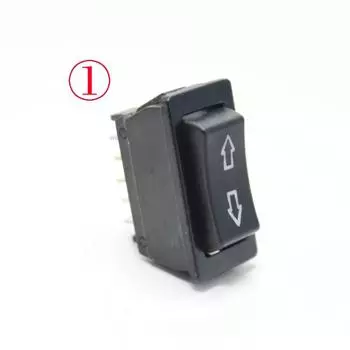 Универсальный автомобильный переключатель стеклоподъемника, подъемный переключатель, 5-контактный, постоянный ток 12 В 20 А, цвет синий/красный/зеленый