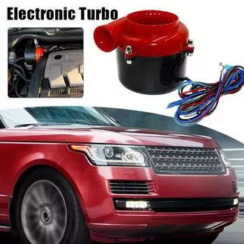 Универсальный автомобильный поддельный сбросной электронный турбонагнетатель с клапаном сброса давления, аналоговый звуковой BOV, электронный предохранительный клапан, красные автозапчасти красный