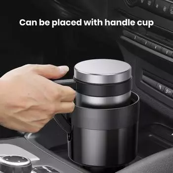 Универсальный автомобильный подстаканник, многофункциональный держатель для напитков, простая установка, центральная консоль, автомобильный держатель для бутылки с водой, органайзер с коробкой для монет чёрный