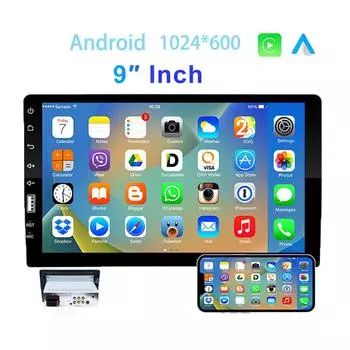 Универсальный автомобильный радиоприемник 2 din 9 Android мультимедийный проигрыватель стерео радио GPS для Toyota Volkswagen Hyundai Kia Nissan Honda Lada Ford