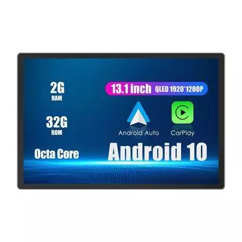 Универсальный автомобильный радиоприемник на базе Android 13,1 дюйма, автомобильный стереоплеер с GPS-дисплеем, головное устройство 2Din