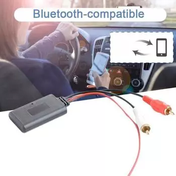 Универсальный автомобильный RCA USB адаптер беспроводной Bluetooth приемник домашнее медиа AUX Bluetooth аудио устройство для BMW Pioneer чёрный