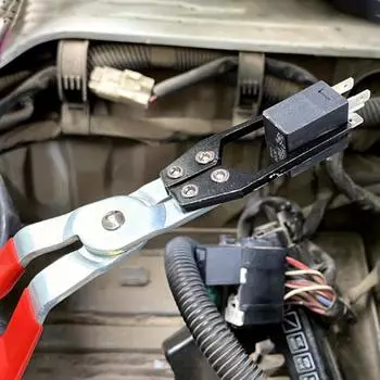 Универсальный автомобильный релейный зажим для разборки предохранителей, съемник автомобилей, плоскогубцы, зажим, ручной инструмент красный