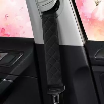 Универсальный автомобильный ремень безопасности, 2 шт., регулируемый мягкий плюшевый ремень для рюкзака для детей и взрослых, автомобильный ремень безопасности, подплечники, автоаксессуары