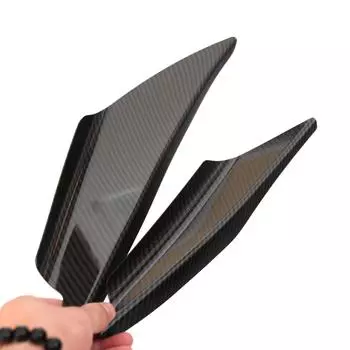 Универсальный автомобильный спойлер на передний бампер, сплиттер для губ, плавник, спойлер для тела, канарды, комплект для ремонта, декоры чёрный