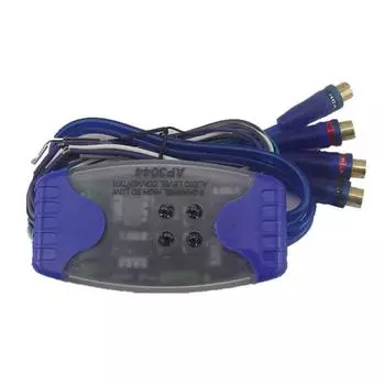 Универсальный автомобильный стерео на 4 RCA аудио конвертер - адаптер высокого/низкого уровня